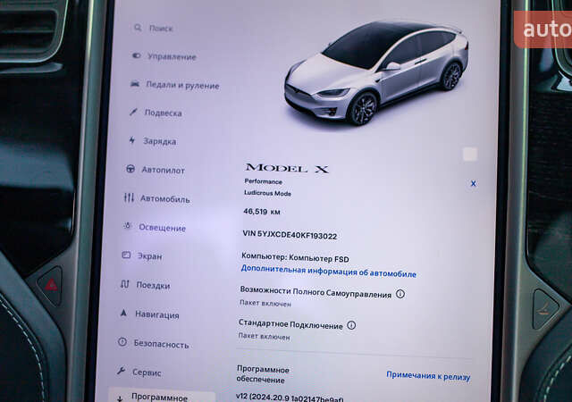 Белый Тесла Модель Х, объемом двигателя 0 л и пробегом 46 тыс. км за 39500 $, фото 40 на Automoto.ua