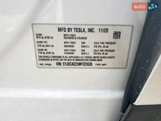 Белый Тесла Модель Х, объемом двигателя 0 л и пробегом 35 тыс. км за 10900 $, фото 12 на Automoto.ua