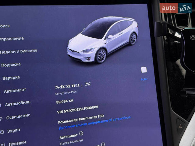 Білий Тесла Модель Х, об'ємом двигуна 0 л та пробігом 90 тис. км за 33500 $, фото 3 на Automoto.ua