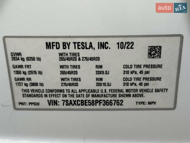 Білий Тесла Модель Х, об'ємом двигуна 0 л та пробігом 29 тис. км за 42500 $, фото 22 на Automoto.ua