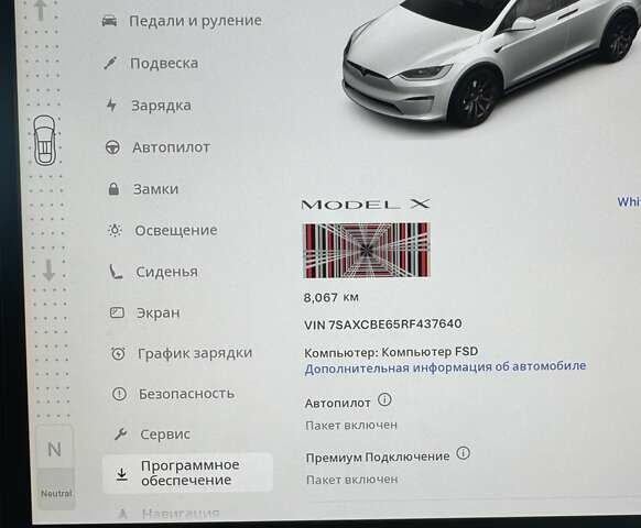Белый Тесла Модель Х, объемом двигателя 0 л и пробегом 8 тыс. км за 71950 $, фото 5 на Automoto.ua