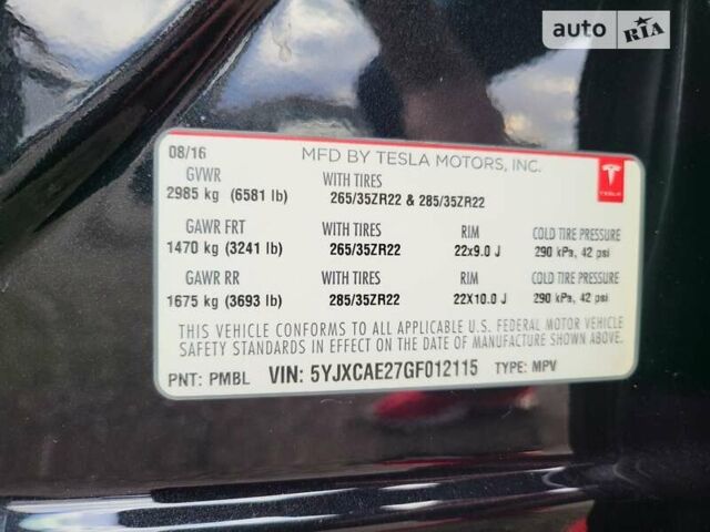 Черный Тесла Модель Х, объемом двигателя 0 л и пробегом 53 тыс. км за 24488 $, фото 44 на Automoto.ua