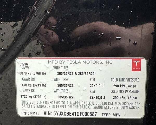 Чорний Тесла Модель Х, об'ємом двигуна 0 л та пробігом 79 тис. км за 24000 $, фото 13 на Automoto.ua