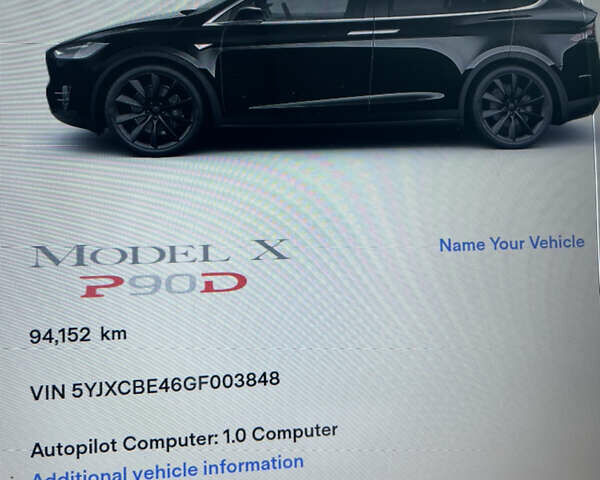 Черный Тесла Модель Х, объемом двигателя 0 л и пробегом 94 тыс. км за 30000 $, фото 7 на Automoto.ua