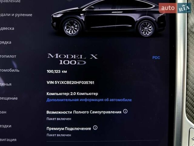 Черный Тесла Модель Х, объемом двигателя 0 л и пробегом 98 тыс. км за 32999 $, фото 156 на Automoto.ua