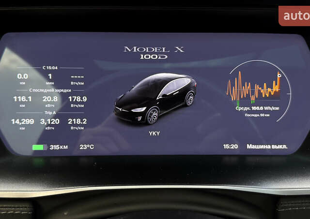 Черный Тесла Модель Х, объемом двигателя 0 л и пробегом 94 тыс. км за 26900 $, фото 24 на Automoto.ua