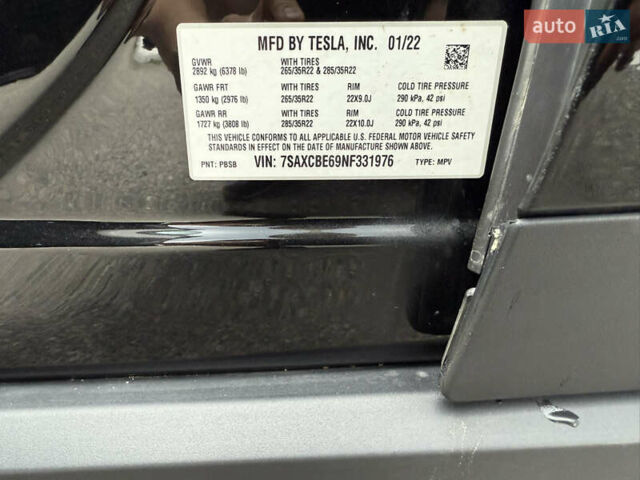 Чорний Тесла Модель Х, об'ємом двигуна 0 л та пробігом 39 тис. км за 52750 $, фото 12 на Automoto.ua