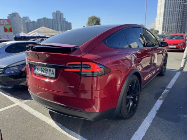 Красный Тесла Модель Х, объемом двигателя 0 л и пробегом 97 тыс. км за 36000 $, фото 2 на Automoto.ua