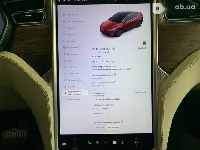 Тесла Модель Х, об'ємом двигуна 0 л та пробігом 43 тис. км за 65000 $, фото 15 на Automoto.ua
