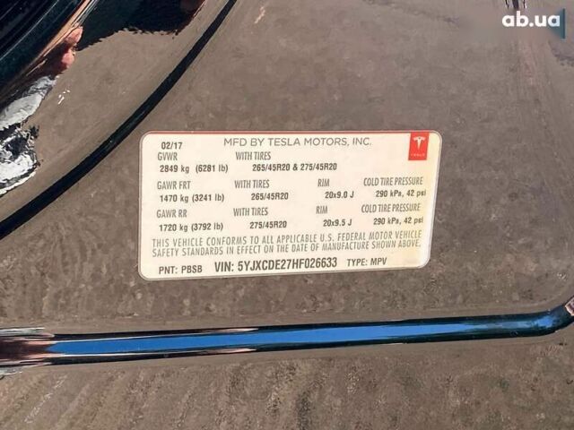Тесла Модель Х, об'ємом двигуна 0 л та пробігом 110 тис. км за 22999 $, фото 23 на Automoto.ua