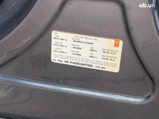 Тесла Модель Х, об'ємом двигуна 0 л та пробігом 51 тис. км за 23999 $, фото 24 на Automoto.ua