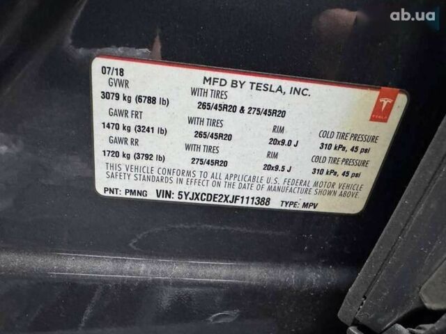 Тесла Модель Х, объемом двигателя 0 л и пробегом 123 тыс. км за 20000 $, фото 16 на Automoto.ua