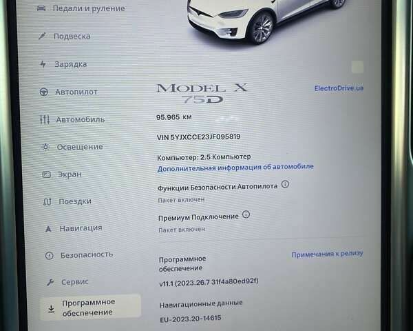 Тесла Модель Х, объемом двигателя 0 л и пробегом 105 тыс. км за 26500 $, фото 6 на Automoto.ua