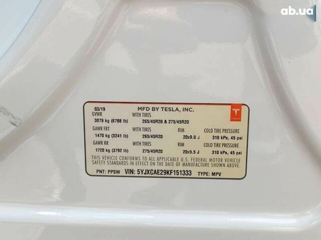 Тесла Модель Х, объемом двигателя 0 л и пробегом 123 тыс. км за 31499 $, фото 26 на Automoto.ua