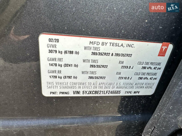 Тесла Модель Х, объемом двигателя 0 л и пробегом 70 тыс. км за 27500 $, фото 20 на Automoto.ua