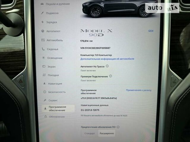 Сірий Тесла Модель Х, об'ємом двигуна 0 л та пробігом 179 тис. км за 28500 $, фото 16 на Automoto.ua