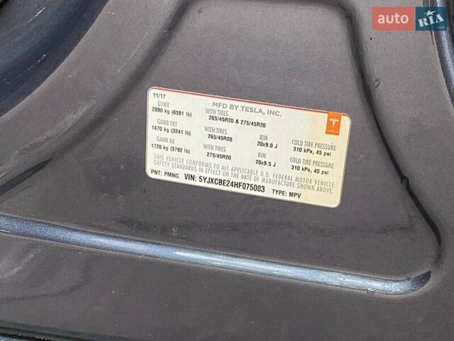 Тесла Модель Х 2017 в Киеве на Automoto.ua Серый Тесла Модель Х, объемом двигателя 0 л и пробегом 51 тыс. км за 23999 $, фото 24 на Automoto.ua