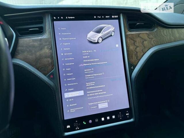 Сірий Тесла Модель Х, об'ємом двигуна 0 л та пробігом 78 тис. км за 42999 $, фото 9 на Automoto.ua