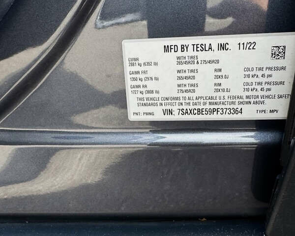 Сірий Тесла Модель Х, об'ємом двигуна 0 л та пробігом 100 тис. км за 49999 $, фото 13 на Automoto.ua