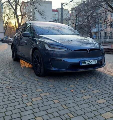 Серый Тесла Модель Х, объемом двигателя 0 л и пробегом 5 тыс. км за 52999 $, фото 1 на Automoto.ua