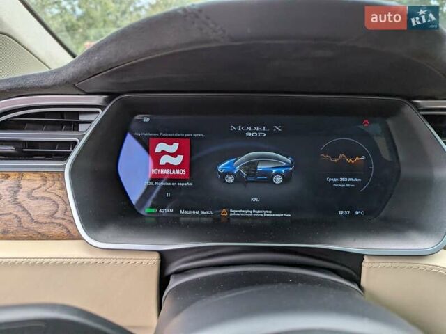 Синій Тесла Модель Х, об'ємом двигуна 0 л та пробігом 88 тис. км за 20500 $, фото 25 на Automoto.ua