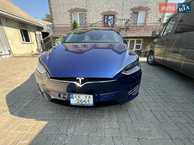 Синий Тесла Модель Х, объемом двигателя 0 л и пробегом 115 тыс. км за 28500 $, фото 2 на Automoto.ua