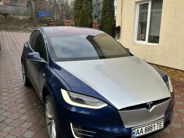 Синий Тесла Модель Х, объемом двигателя 0 л и пробегом 120 тыс. км за 30000 $, фото 1 на Automoto.ua