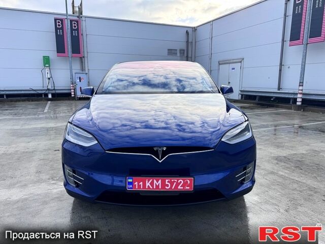 Синий Тесла Модель Х, объемом двигателя 100 л и пробегом 66 тыс. км за 34500 $, фото 10 на Automoto.ua