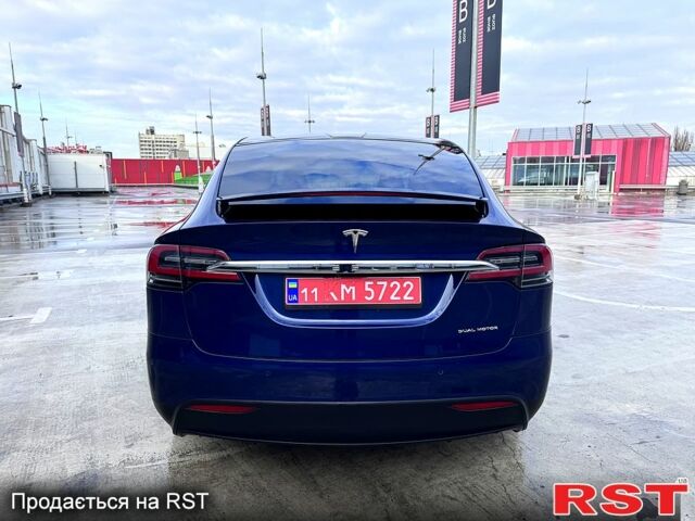 Синий Тесла Модель Х, объемом двигателя 100 л и пробегом 66 тыс. км за 34500 $, фото 6 на Automoto.ua