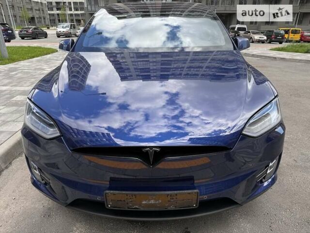 Синий Тесла Модель Х, объемом двигателя 0 л и пробегом 59 тыс. км за 51100 $, фото 24 на Automoto.ua