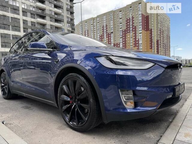 Синий Тесла Модель Х, объемом двигателя 0 л и пробегом 59 тыс. км за 51100 $, фото 22 на Automoto.ua