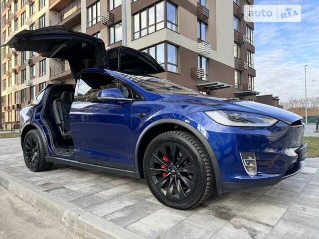 Синий Тесла Модель Х, объемом двигателя 0 л и пробегом 59 тыс. км за 51000 $, фото 45 на Automoto.ua