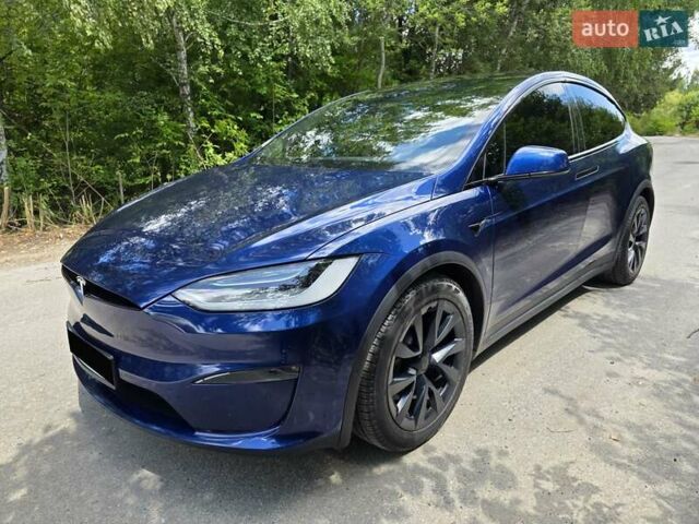 Синий Тесла Модель Х, объемом двигателя 0 л и пробегом 69 тыс. км за 55000 $, фото 3 на Automoto.ua