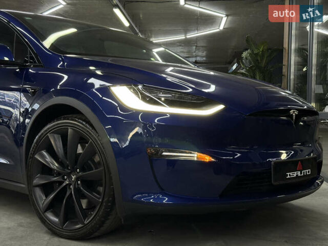 Синий Тесла Модель Х, объемом двигателя 0 л и пробегом 29 тыс. км за 47900 $, фото 3 на Automoto.ua