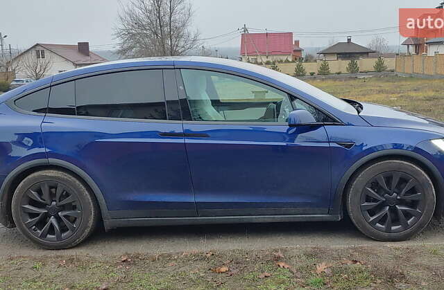 Синий Тесла Модель Х, объемом двигателя 0 л и пробегом 58 тыс. км за 41500 $, фото 3 на Automoto.ua