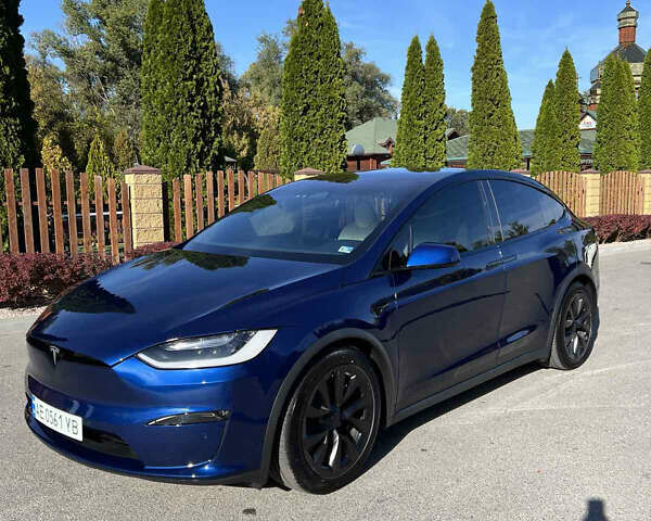 Синий Тесла Модель Х, объемом двигателя 0 л и пробегом 36 тыс. км за 42200 $, фото 1 на Automoto.ua