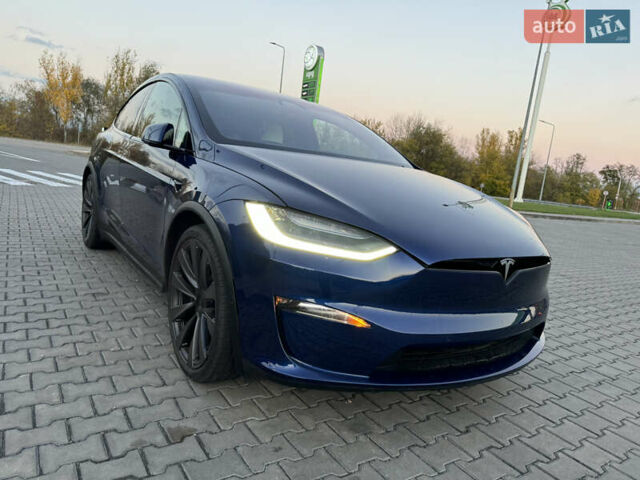 Тесла Модель Х 2022 в Днепре (Днепропетровске) на Automoto.ua Синий Тесла Модель Х, объемом двигателя 0 л и пробегом 27 тыс. км за 45000 $, фото 2 на Automoto.ua