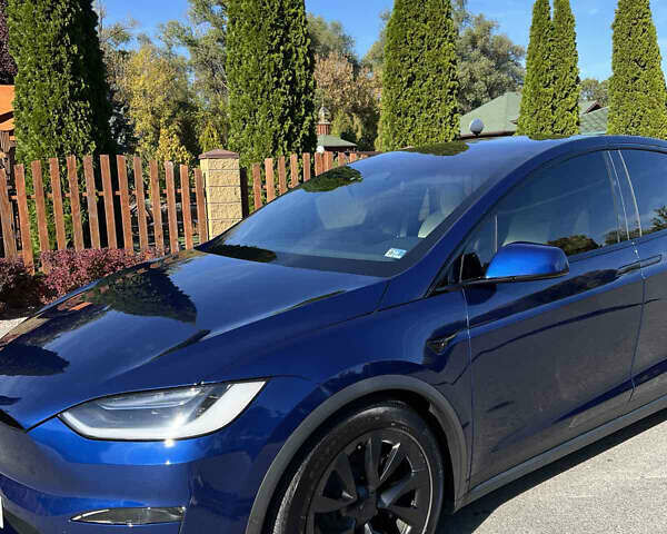 Синий Тесла Модель Х, объемом двигателя 0 л и пробегом 36 тыс. км за 42200 $, фото 2 на Automoto.ua