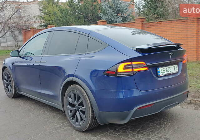 Синий Тесла Модель Х, объемом двигателя 0 л и пробегом 58 тыс. км за 41500 $, фото 2 на Automoto.ua