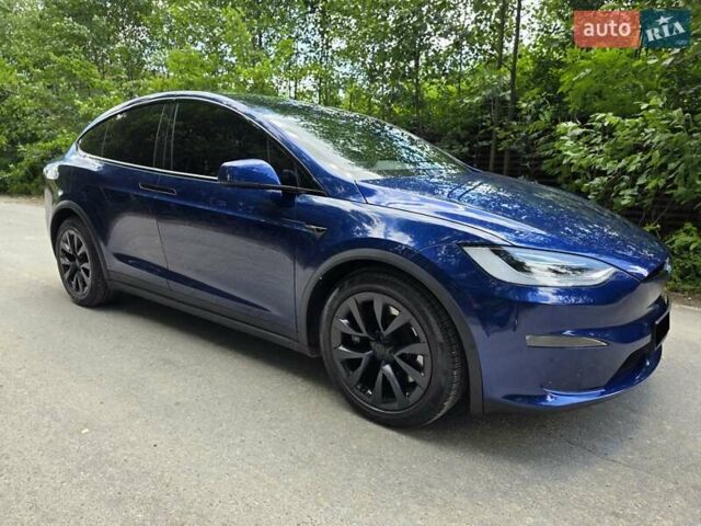 Синий Тесла Модель Х, объемом двигателя 0 л и пробегом 69 тыс. км за 55000 $, фото 2 на Automoto.ua