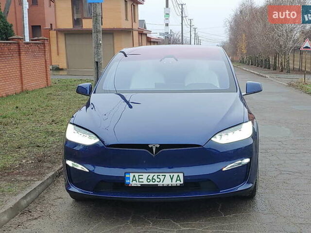 Синий Тесла Модель Х, объемом двигателя 0 л и пробегом 58 тыс. км за 41500 $, фото 1 на Automoto.ua