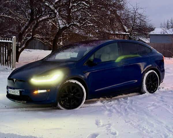 Синий Тесла Модель Х, объемом двигателя 0 л и пробегом 81 тыс. км за 49999 $, фото 2 на Automoto.ua