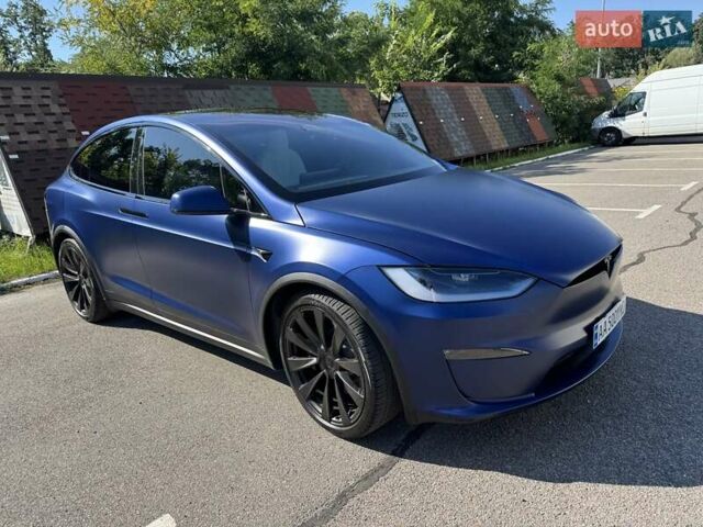 Синий Тесла Модель Х, объемом двигателя 0 л и пробегом 23 тыс. км за 57000 $, фото 2 на Automoto.ua