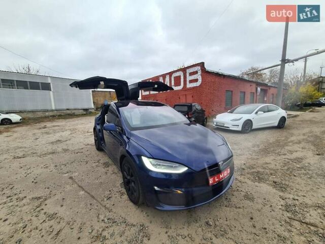 Синий Тесла Модель Х, объемом двигателя 0 л и пробегом 6 тыс. км за 62900 $, фото 4 на Automoto.ua