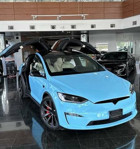 Синий Тесла Модель Х, объемом двигателя 0 л и пробегом 20 тыс. км за 56500 $, фото 2 на Automoto.ua