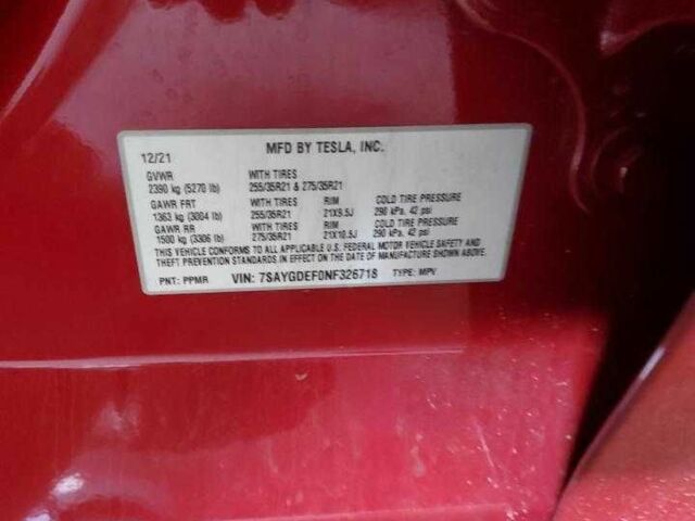 Красный Тесла Другая, объемом двигателя 0 л и пробегом 94 тыс. км за 16900 $, фото 9 на Automoto.ua
