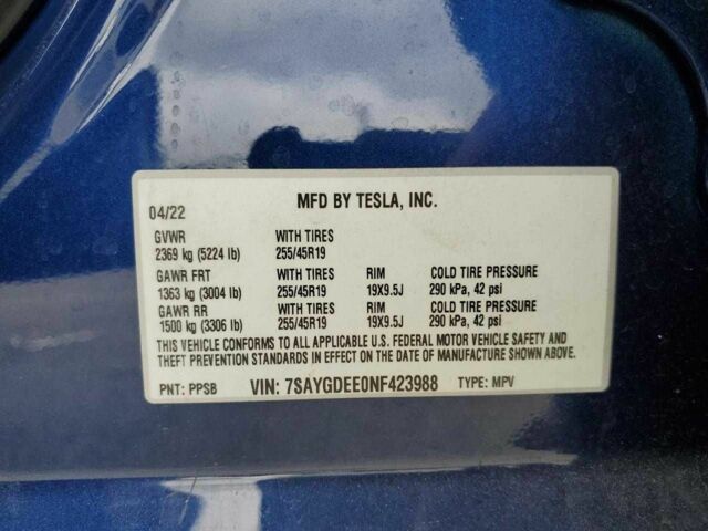 Синий Тесла Другая, объемом двигателя 0 л и пробегом 58 тыс. км за 9900 $, фото 12 на Automoto.ua
