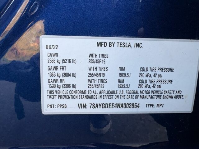 Синій Тесла Інша, об'ємом двигуна 0 л та пробігом 43 тис. км за 24500 $, фото 7 на Automoto.ua