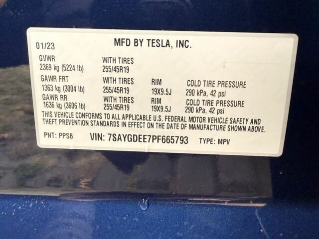 Тесла Другая 2023 в Харькове на Automoto.ua Синий Тесла Другая, объемом двигателя 0 л и пробегом 46 тыс. км за 31900 $, фото 7 на Automoto.ua