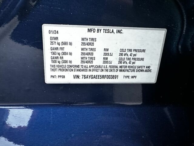 Синій Тесла Інша, об'ємом двигуна 0 л та пробігом 43 тис. км за 27500 $, фото 1 на Automoto.ua